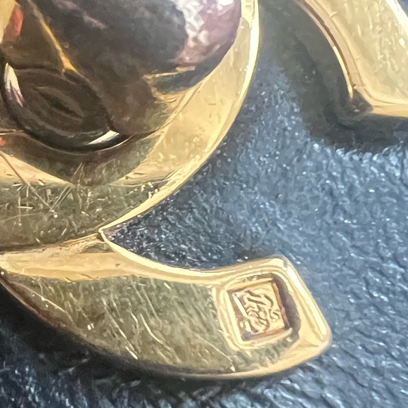 Extremely rare Chanel vintage lambskin two faced double flap bag 18k gold - Picture 10 of 16